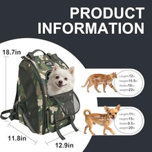 Load image into Gallery viewer, Aimease Dog Carrier Backpack for Medium Dogs up to 22 IBS, Dog Hiking Backpacks with Multi Compartment Storage &amp; Adjustable Straps, Waterproof Pet Backpack for Climbing Cycling
