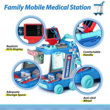 Load image into Gallery viewer, Liberry Doctor Kit for Toddlers Ages 3 4 5, Pretend Kids Doctor Playset with Cart, Costume and Stethoscope, Role Play Medical Toys Birthday Gift for Girls Boys (Green)
