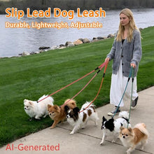 Load image into Gallery viewer, FOVRLZSE 6-Pack Macaron Nylon Slip Leads, 4.6FT for Small to Medium Dogs
