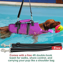 Load image into Gallery viewer, Fragralley Dog Life Jacket with Self-Locking Zipper, High-Buoyancy Ripstop Dog Swimming Vest, Floating Vest with Rescue Handle for Swimming and Boating, PFD Available for Small, Medium, and Large Dogs
