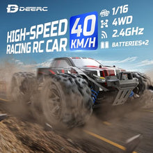 Load image into Gallery viewer, DEERC 9300E Remote Control Car High Speed RC Cars for Kids Adults 1:16 Scale 40 KM/H 4WD Off Road Monster Trucks
