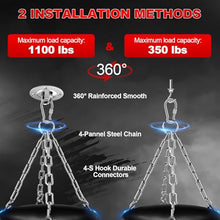 Load image into Gallery viewer, Punching Bag for Adults, 4FT Oxford Heavy Boxing Bag with Chains and Hand Wraps, Boxing Equipment for MMA Karate Kickboxing, Unfilled
