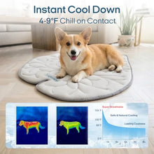 Load image into Gallery viewer, Vagascape Dog Cooling Mat, Washable Pet Cooling Mat, 47" x 45" Thick &amp; Durable Large Cooling Mat for Dogs, Portable Foldable Premium Cooling Pad for Indoor, Outdoor, Travel, Camping, Patio and Beach
