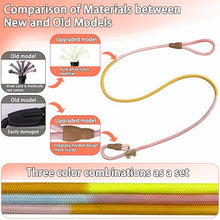 Load image into Gallery viewer, FOVRLZSE 3-Pack Macaron Nylon Dog Leashes, 5.2FT for Small Medium Dogs
