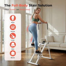 Load image into Gallery viewer, Stair Stepper for Home Gym, Foldable Vertical Climber Workout Machine,-(WHITE)
