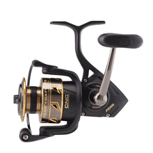 Load image into Gallery viewer, PENN Battle III Spinning Inshore/Nearshore Fishing Reel, HT-100 Front Drag, max of 25lb | 11.3kg, Made with Sturdy All-Aluminum Composition for Durability, 5000, Black Gold
