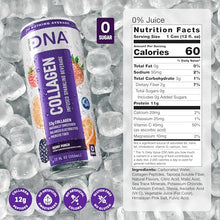 Load image into Gallery viewer, HYDRADNA- Sparkling Liquid Collagen Protein Water Drink Balanced Nutrients for Wellness - Sugar-Free - Keto-Friendly - No Gluten (12 Pack) Berry Punch
