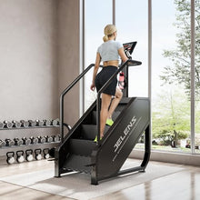 Load image into Gallery viewer, JELENS Stair Stepper Machine with LED Screen, 550 LBS Commercial Grade Stairmaster Machine, Stair Climber with 15 Resistance Levels, 24-164 Steps/Minute (Black)

