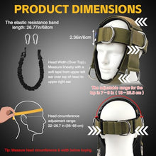 Load image into Gallery viewer, Fitness Neck Head Harness Trainer, Adjustable Chin Strap and Head Harness Strength with 30 Lb Resistance Bands, Neoprene Neck Exerciser for Weight Lifting, Home and Gym Use, Green
