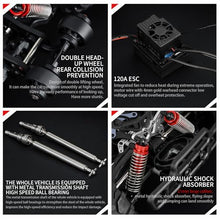 Load image into Gallery viewer, 1:8 Scale Brushless RC Monster Truck for Adults, 100km/h+ High Speed 4x4 Offroad
