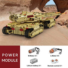 Load image into Gallery viewer, Mould King 20011 Technology MOC Building Block Tank,  Rechargeable Military Mammoth Tank
