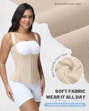 Load image into Gallery viewer, SHAPSHE Waist Trainers Corset Waist Cincher Sport Girdles for Women Waist Shaper  - Tan 3XL
