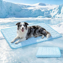 Load image into Gallery viewer, Mora Pets Dog Cooling Mat Pet Cooling Pad for Large Dogs &amp; Cats Q-Max>0.5, Breathable Washable Self Cool Dog Mat for Indoor Floors, Crate, Sofa &amp; Outdoor Use, Non Gel Summer Ice Silk Cold Pad L 41x28
