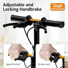 Load image into Gallery viewer, VitaSophy Knee Scooter with Disc Brake, Steerable Knee Walker for Adults,Foldable Rover Scooter for Broken Foot Injured Leg Crutch, Black
