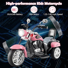 Load image into Gallery viewer, Costzon Kids Motorcycle, 6V Battery Powered Ride on Chopper Motorcycle w/Horn, Headlight

