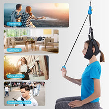Load image into Gallery viewer, Cervical Neck Traction Device for Home Use, Portable Neck Stretcher Hammock Over Door for Neck Pain Relief, Neck Sling for Spine Decompression
