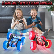 Load image into Gallery viewer, Hamdol Remote Control Car for Kids Ages 6-12, 4WD RC Stunt Car with LED Lights
