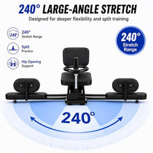 Load image into Gallery viewer, 39"x15"x16.5" Split Leg Stretcher, 240° Adjustable Flexibility Trainer, Foldable Leg Stretch Machine, EPP Memory Foam, Carbon Steel Frame, 560lbs Capacity, Splits Yoga Ballet Home Training
