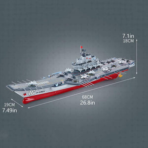 RC Boat, 2.4Ghz RC Water Aircraft Carrier, 30KM/H High-Speed RC Aircraft Carrier, RC Battleship Suitable for Swimming Pools and Lakes