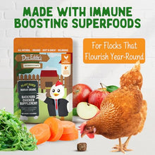 Load image into Gallery viewer, Doc Eddie’s Backyard Chicken Supplement - Plant-Based Treats for Egg Laying Hens - Poultry Feed Enrichment Made with Omega 3 Rich Algae - Essential for Immune Health, Feather Regrowth, Egg Production
