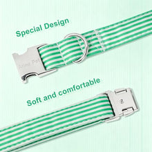Load image into Gallery viewer, ARING PET Cute Dog Collar for Puppy Small Medium Large Dogs-Teal Stripe L
