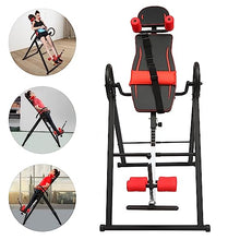 Load image into Gallery viewer, Fujsnmu Inversion Table, 330LBS Heavy Duty Adjustable Foldable Frame with Extended Ankle Lock, Back Pain Relief Kit for Home Gym, Office &amp; Physical Therapy
