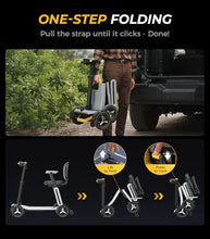 Load image into Gallery viewer, PAISEEC L5 Mobility Scooter 32 lbs Ultra Lightweight, One-Step Folding Mobility Scooters for Seniors, Electric Scooter with PAI Safety System, Airline Approved Mobility Scooter (Grey, 15 Miles)
