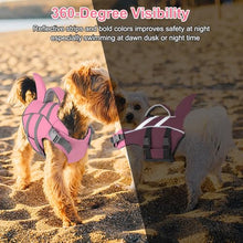 Load image into Gallery viewer, Dogcheer Cute Shark Dog Life Jacket with Reflective Fin, Adjustable Swim Vest for Small to Large Dogs, High Buoyancy Flotation Device for Pool, Beach, Boating - Light Pink,L
