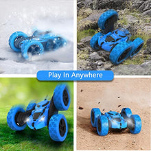 Load image into Gallery viewer, Hamdol Remote Control Car for Kids, 360° Rotating RC Stunt Car Double-Sided 4WD Electric Vehicle with LED Lights
