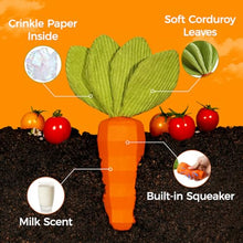 Load image into Gallery viewer, MewaJump Dog Squeaky Chew Toys for Aggressive Chewers, Rubber Carrot Dog Toys for Training and Cleaning, Durable Interactive Tough Dog Toy for Puppy Medium Dogs
