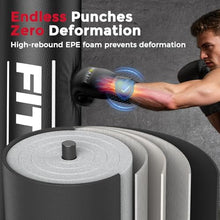 Load image into Gallery viewer, FITVEN Freestanding Punching Bag 70''-190lbs with Boxing Gloves Heavy Boxing Bag with Suction Cup Base - Men Stand Kickboxing Bag for Home Office
