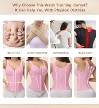 Load image into Gallery viewer, SHAPSHE Waist Trainer for Women Corset Shapewear Belt Body Shaper Vest- Pink L
