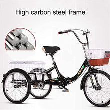 Load image into Gallery viewer, Adult Tricycle - 3 Wheel Bikes for Adults Shopping Foldable Tricycles for Adult 1 Speed 20 Inch Three Wheel Bike
