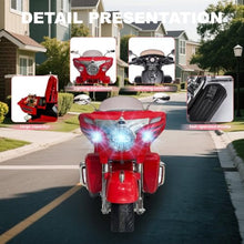 Load image into Gallery viewer, 12V Electric Motorcycle for Kids Ages 3-8, 2 Seats Ride-On Motorbike with 3 Wheels
