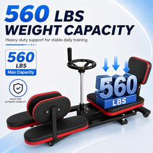 Load image into Gallery viewer, 39"x15"x16.5" Split Leg Stretcher, 240° Adjustable Flexibility Trainer, Foldable Leg Stretch Machine, EPP Memory Foam, Carbon Steel Frame, 560lbs Capacity, Splits Yoga Ballet Home Training (Black Red)
