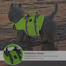 Load image into Gallery viewer, Dogcheer Dog Life Jacket with Back Zipper, High Buoyancy Puppy Swimming Vest, Dog Life Vest for Boating, Reflective Pet Floating Swim Vest PFD for Small Medium Large Dogs-Green,S

