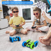 Load image into Gallery viewer, Hamdol Remote Control Car for Kids, 360° Rotating Double-Sided RC Car with LED Headlights
