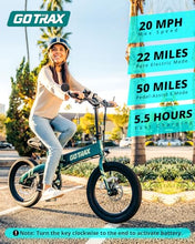 Load image into Gallery viewer, 20&quot; Electric Bike, Max Range 50 Miles &amp; 20Mph Power by 350W, LCD Display &amp; 5 Pedal-Assist Levels, Adult Folding Bike
