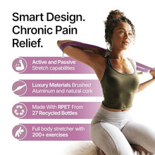 Load image into Gallery viewer, CastleFlexx Mobility and Full Body Strengthening Device | Non-Elastic Stretch Strap with Natural Premium Cork Handles for Stretching, Exercise, Physical Therapy, and Yoga
