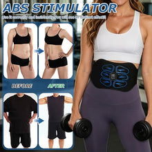 Load image into Gallery viewer, Ruszoaer FDA Cleared ABS Stimulator Muscle Toner, Ab Machine, Portable Abdominal Belt, Electronic Pulse Massager, Home Office Fitness Belt Workout Equipment (Blue)
