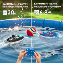 Load image into Gallery viewer, fromeasy 2-Pack Mini RC Boats with Floating Ball – 2.4GHz Remote Control Boats for Pools &amp; Lakes
