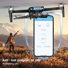Load image into Gallery viewer, GPS Drone with EIS 2K Camera for Adults, 7.22 inch Screen on Remote Controller, 64 Mins Flight, Long Range Transmission, 3 Speed Adjustable, Follow Me, AI Track, AI Night Shot, Auto Return, Lightweight and Foldable RC Drones for Beginner Toy Gifts, Under
