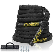 Load image into Gallery viewer, POWER GUIDANCE Battle Rope, 1.5/2 Inch Diameter Poly Dacron 30, 40, 50Ft Length Exercise Equipment for Home Gym &amp; Outdoor Workout, Battle Rope Anchor Included
