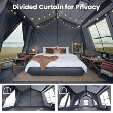 Load image into Gallery viewer, Inflatable Tents for Camping, Large Blow Up Tent with Hand Pump, Easy Setup InflatableTent 4 Season Tent, Waterproof Oxford Air Glamping Tents for Camping Adult 6/8/10 Person
