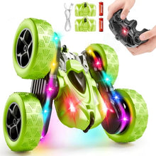 Load image into Gallery viewer, Zalneo Remote Control Stunt Car – 4WD 360° Flip Double‑Sided RC Car LED Light Bar &amp; Modular USB‑C Battery

