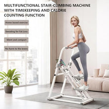 Load image into Gallery viewer, Stepper Exercise Machine with Handlebar, Adjustable Resistance Quiet Climber with Timer &amp; Phone Holder

