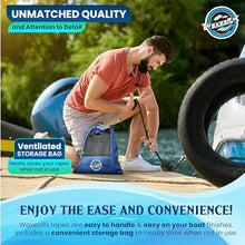 Load image into Gallery viewer, Premium Nylon Boat Dock Lines &amp; Ropes for Docking 3/8'' x 15' | Double Braided Marine Rope &amp; Mooring Line| Boat Ropes for Docking with Loop | UV &amp; Saltwater Resistant Dock Ropes for Boats &amp; Pontoons
