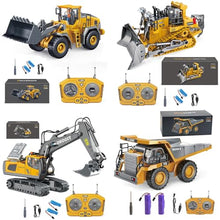 Load image into Gallery viewer, BLQCSLH Excavator Set, RC Dump Truck Command The Site Conquer The Dir (4-piece Set)
