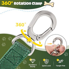 Load image into Gallery viewer, Heavy Duty Dog Leash with Easy Lock Metal Clip, Reflective, Padded Handle - Durable 4ft 8ft Walking Training Leash for Large, Medium, Small Dogs, Jogging, Hiking, and Outdoor Use (Green, 4 FT)
