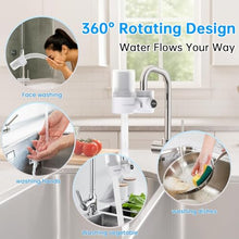 Load image into Gallery viewer, Vortopt 360° Rotating Faucet Water Filter for Sink, 400 Gallon Water Filter
